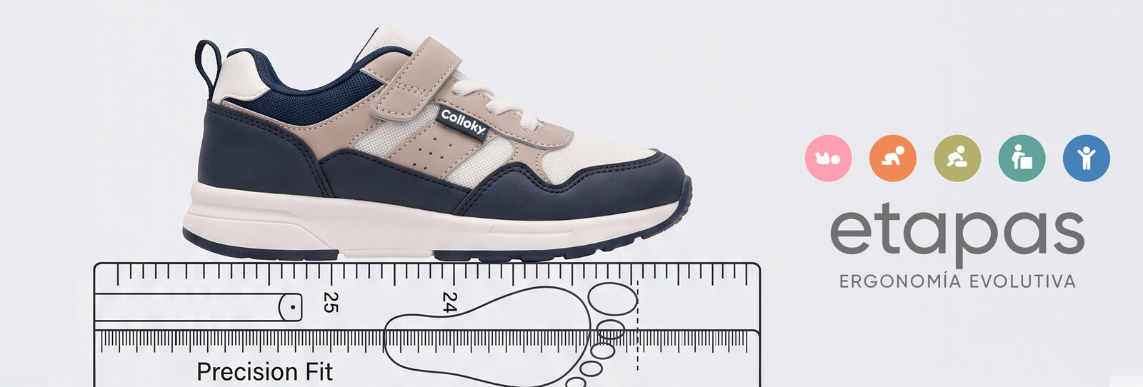Tallas USA a Perú: tabla de zapatos de niño (8C = 24-25)